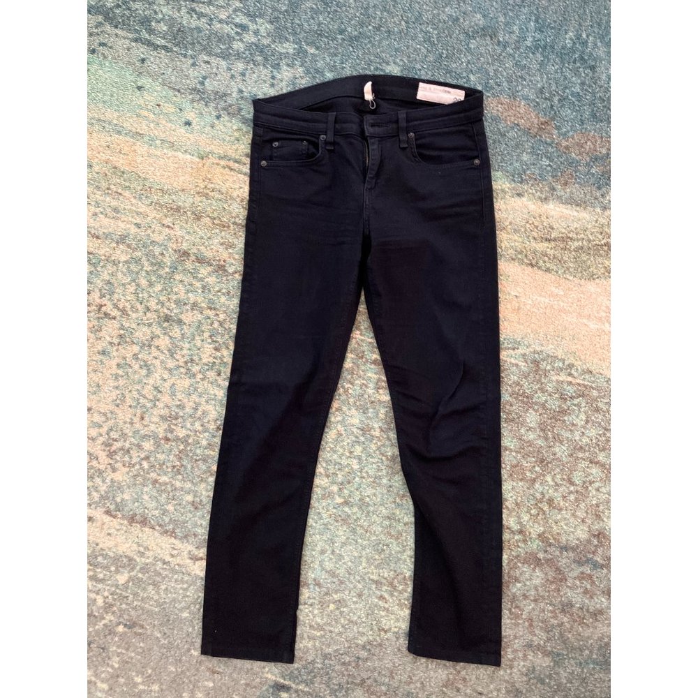 RAG & BONE - DRE slim fit black stretch jeans